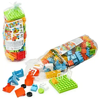 Конструктор будівельний з великими деталями "Technok Toys" 130 деталей, у пакеті, ТехноК (7501)