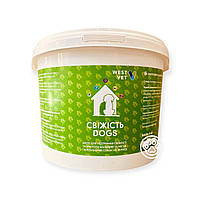 Свіжість dogs 5 кг засіб для дезінфекції від неприємного запаху, бактерій, бліх у вольєрі, будці, місцях утримання  собак