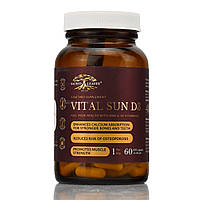 Вітамін D3 5000 IU Vital Sun D3, Sacred Leaves, 60 капсул
