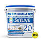 Фарба вологостійка напівматова Premiumlatex 20 Skyline 1,2 кг, фото 2