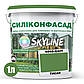 Кольорова Фасадна Силіконова Фарба «Силіконфасад» SkyLine 4040-G30Y (C) Тисан 1л, фото 2