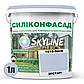 Кольорова Фасадна Силіконова Фарба «Силіконфасад» SkyLine 1515-R80B Містарі 1л, фото 2
