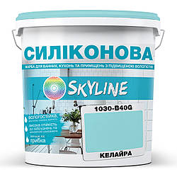 Кольорова Фарба СИЛІКОНОВА Skyline для вологих приміщень 1030-B40G Келайра 1л