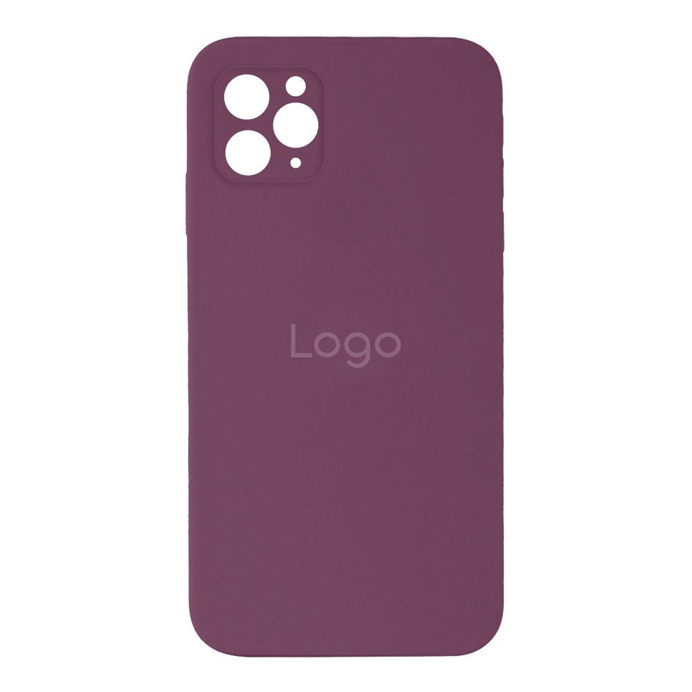 Чохол Silicone Case Square Full Camera для iPhone 11 Pro Колір 42.Maroon, фото 1