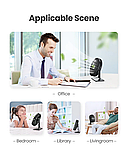 Потужний USB-вентилятор GAIATOP TF61, 13.5 cm, 3 швидкості, USB 5V 1m, Чорний, фото 3