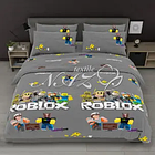 Комплект дитячої постільної білизни Бязь Голд "Роблекс" сірий, бавовняна постільна білизна, всі розміри, фото 2