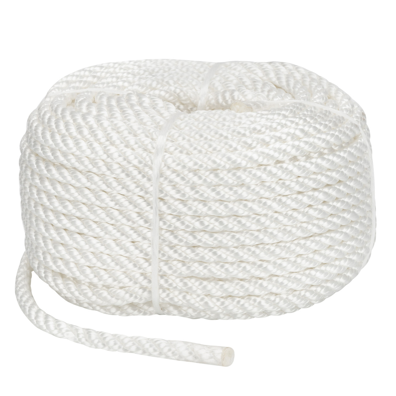 Веревка Polyester 3 strand rope 6mm*30m white, фото 1