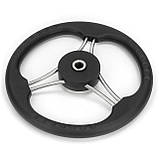 Кермове колесо, неіржавка сталь і пластик 13,5' HF08-313, фото 3