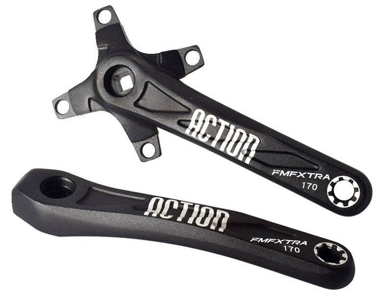Шатун FMFXTR 172.5 мм (BCD 104 мм), під квадрат, одинарна система 1×, алюмінієвий розбірний, фото 1
