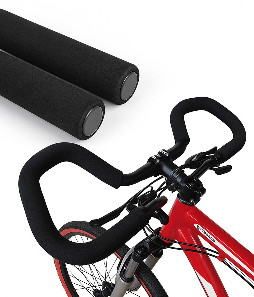 Гріпси 500 мм FMFXTR чорні довгі паралонові ручки на весь руль або для кастомного використання для турніка, фото 1