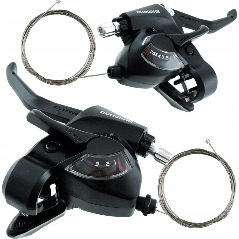 Моноблоки велосипедні шифтери SHIMANO TOURNEY ST-EF41 л+п R7/L3 пара, фото 1