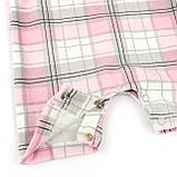 Комбінезон-пісочник и футболка для дівчинки Клітинка, фото 4