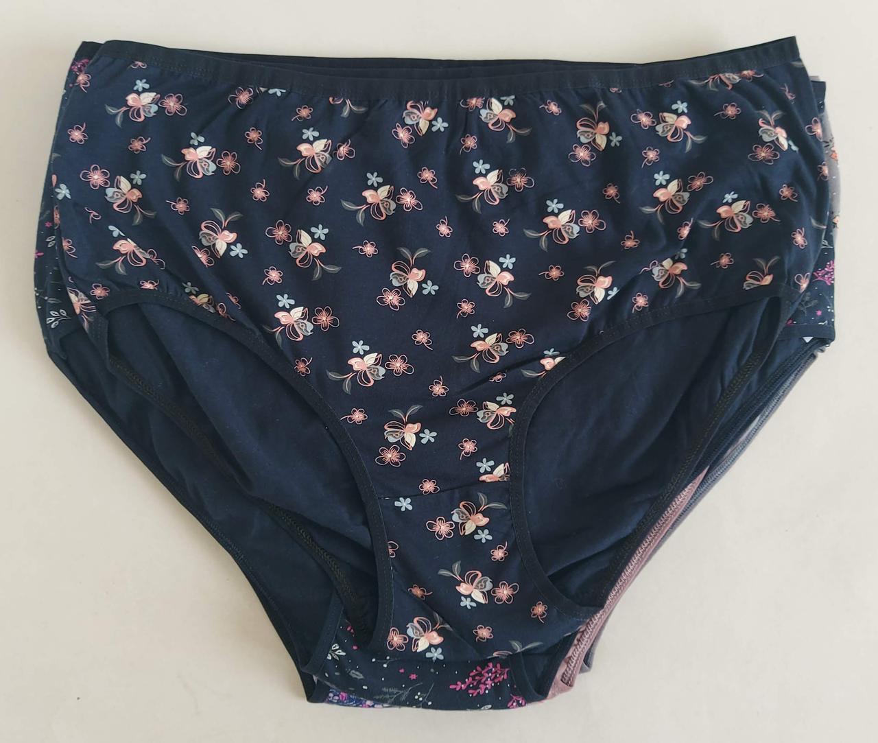 Труси жіночі «Lovecode» великого розміру з квіткови принтом, фото 1