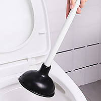 Вантуз із цільнолитою пластиковою ручкою очищувач зливу унітазу