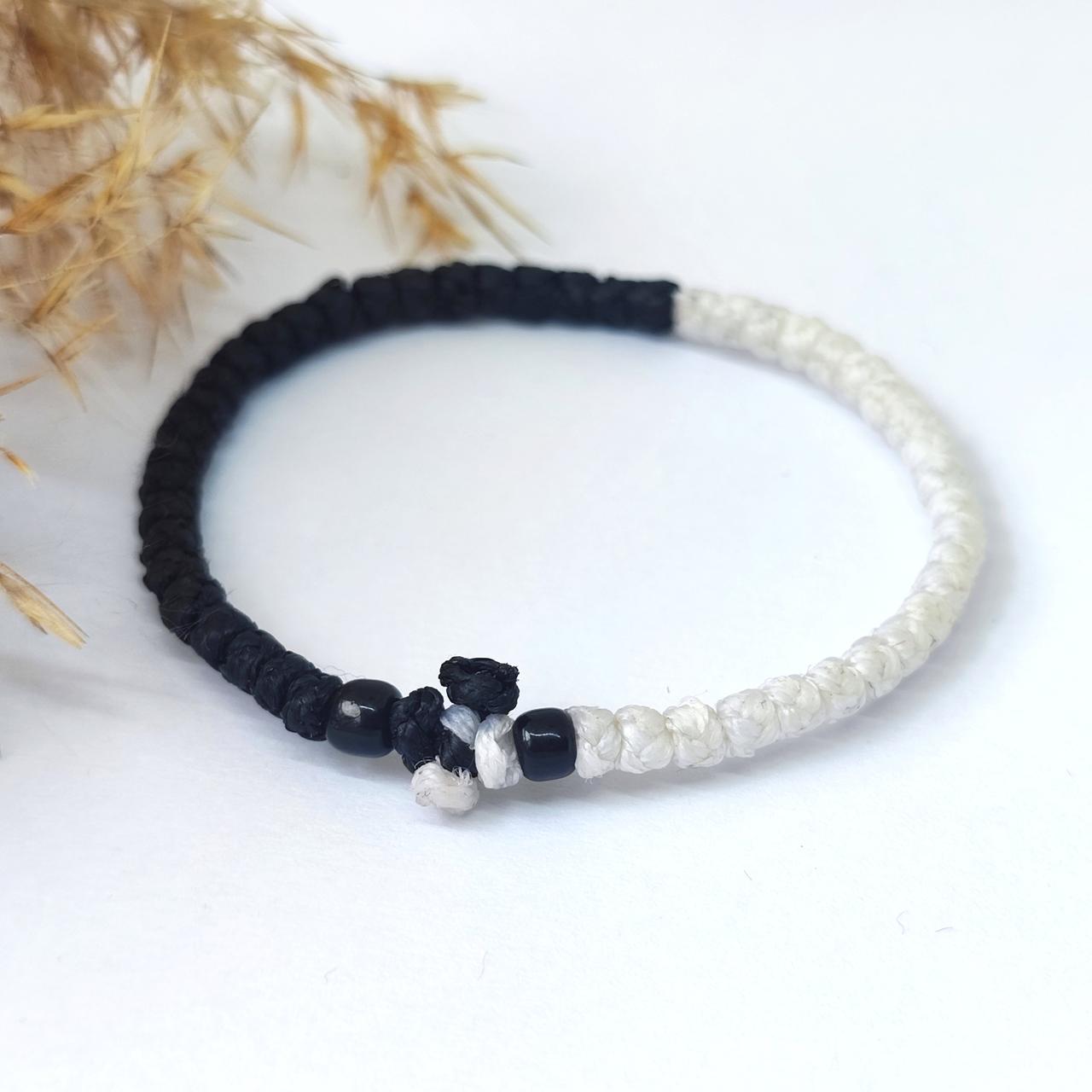 Афонський плетений браслет (комбоскіні) з молитвою із Греції, фото 1