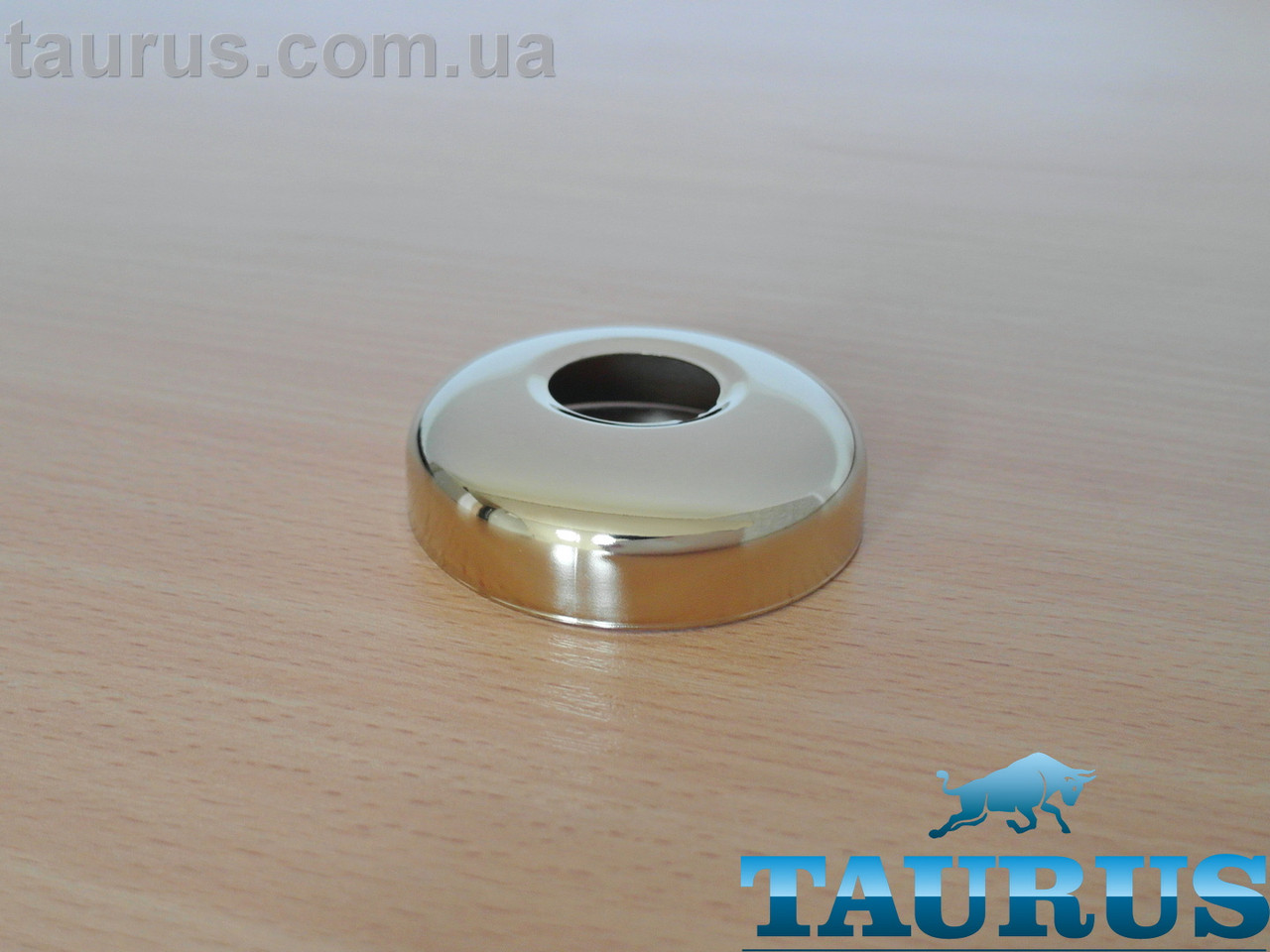 Золотий фланець ThermoPulse Sphere Gold розмір D68 мм / висота 20 мм, під внутрішній розмір 3/4" (26мм). Латунь, фото 1