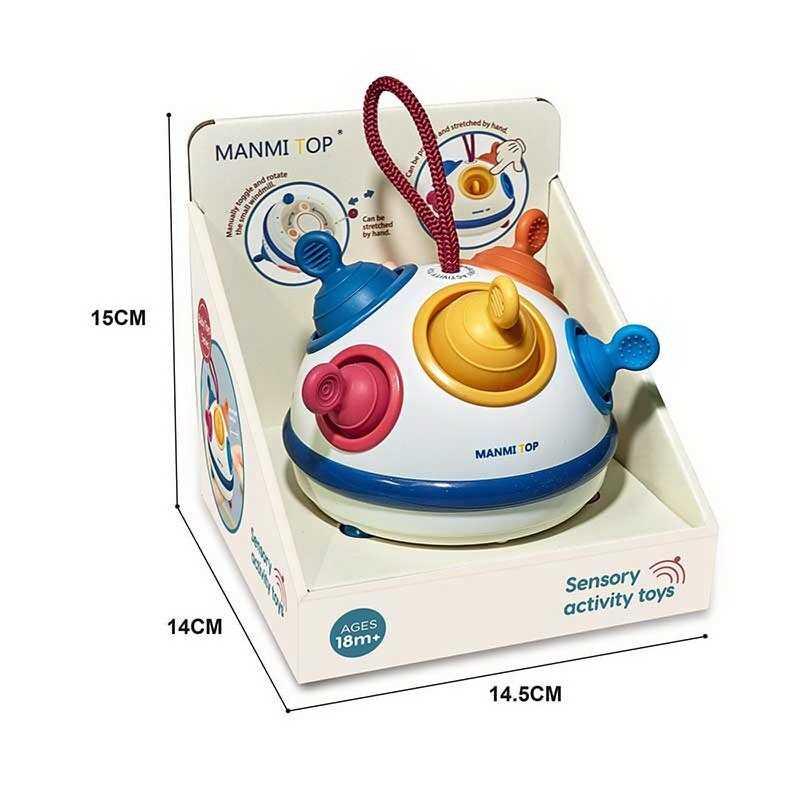 Розвивальна гра для дітей - гумові елементи, спінер, кульки на мотузках MT 033576