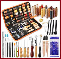 Набір інструментів для шиття та ремонту шкіри 1-2, рукоділля зі шкірою