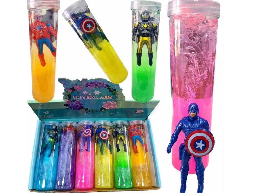 Слайм, жуйка для рук із супергероєм всередині