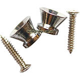 Ґудзики для електрогітари й акустики й бас гітари 2 шт. кріплення для ременя, фото 2