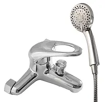 Змішувач для ванни Frap F3003 хром короткий литий гусак латунь