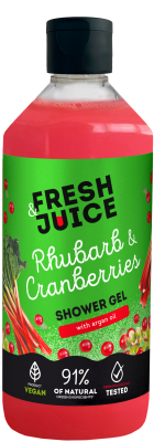 Гель для душу Fresh Juice Rhubarb & Cranberries 473 мл, фото 1