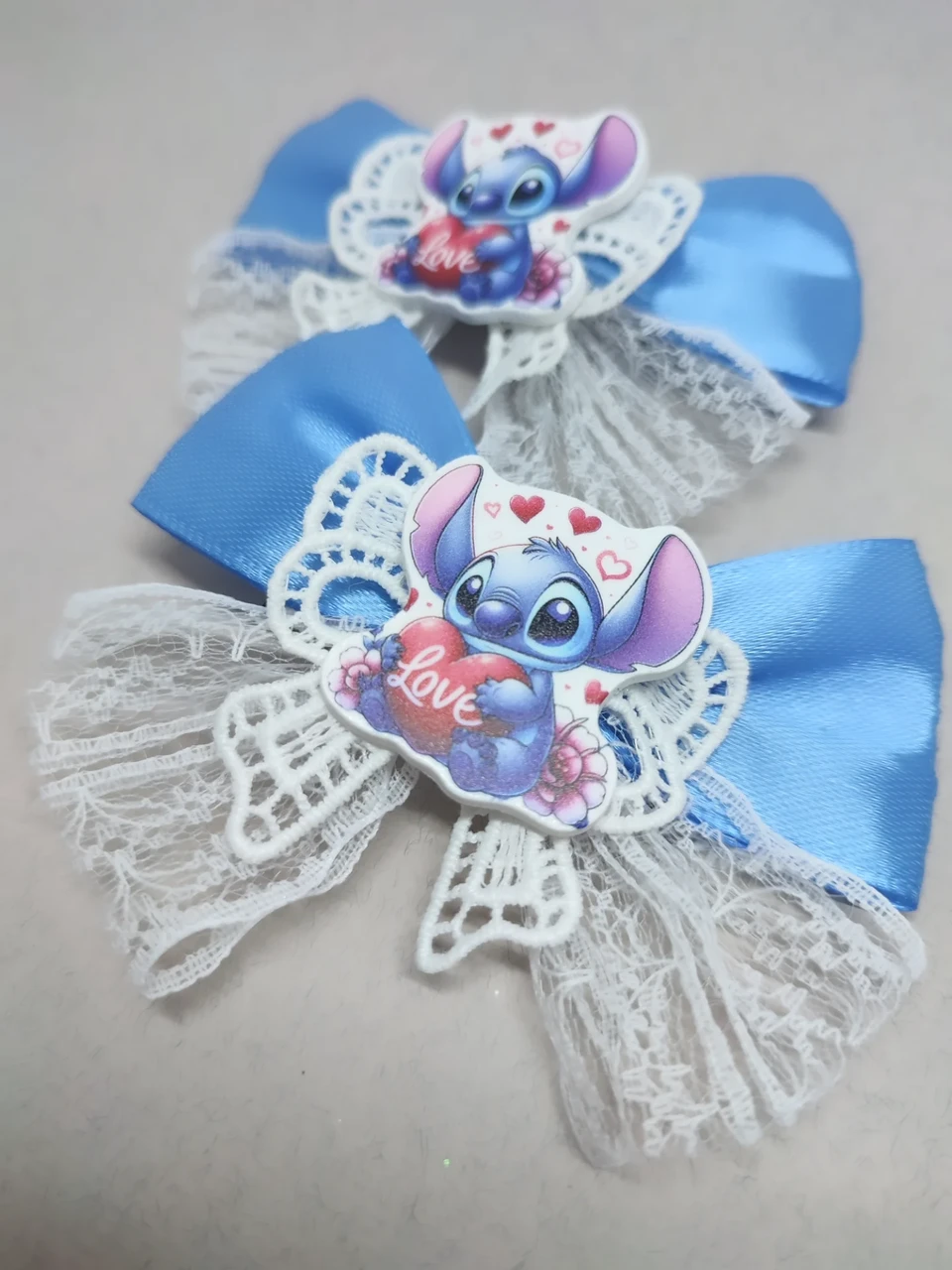 Лило и Стич Бантики заколки резинки Ліло і Стіч зі стічем, фото 1