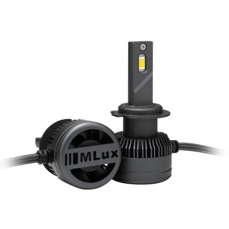 MLux Black Line H7 H18 4300K 55Вт LED світлодіодні лампи