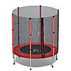 Батут дитячий кімнатний Atleto 140 см з сіткою червоний, фото 8