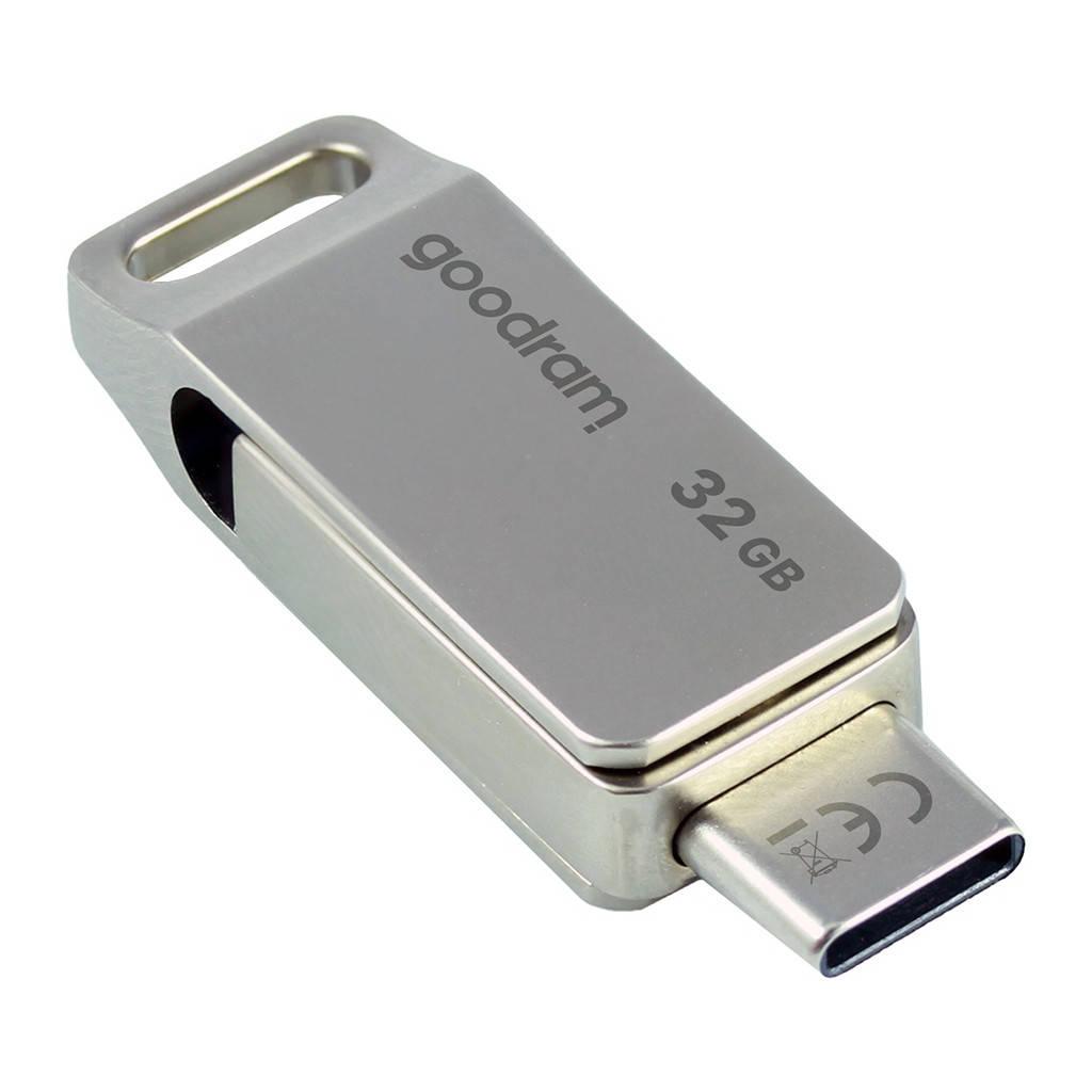 USB-накопичувач 32GB Goodram ODA3 Silver USB 3.0 / Type-C