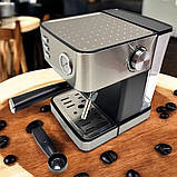 Кавомашина німецька Zepline Ріжкова кавоварка з функцією спінювання молока Еспресо-машина 2200 Вт, фото 2