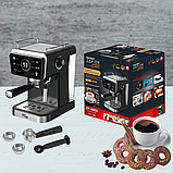 Кавомашина з сенсорним керуванням Zepline Кавомашина 20 Bar Ріжкова кавоварка для холодної та гарячої кави, фото 3