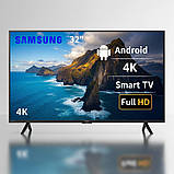Телевізор плазмовий 32 дюйми Samsung Smart TV 4K UltraHD Телевізор Android 14 Wi-Fi Bluetooth з кронштейном, фото 5
