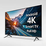 Телевізор з кронштейном Samsung 4K UltraHD Плазмовий телевізор Smart TV 32 дюйми Android 14 Wi-Fi Bluetooth, фото 10