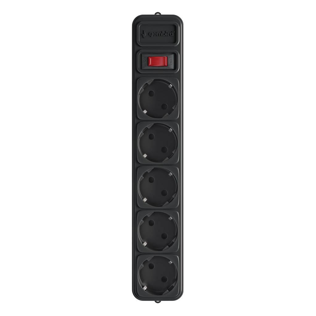 Мережевий фільтр Gembird 4.5м Black