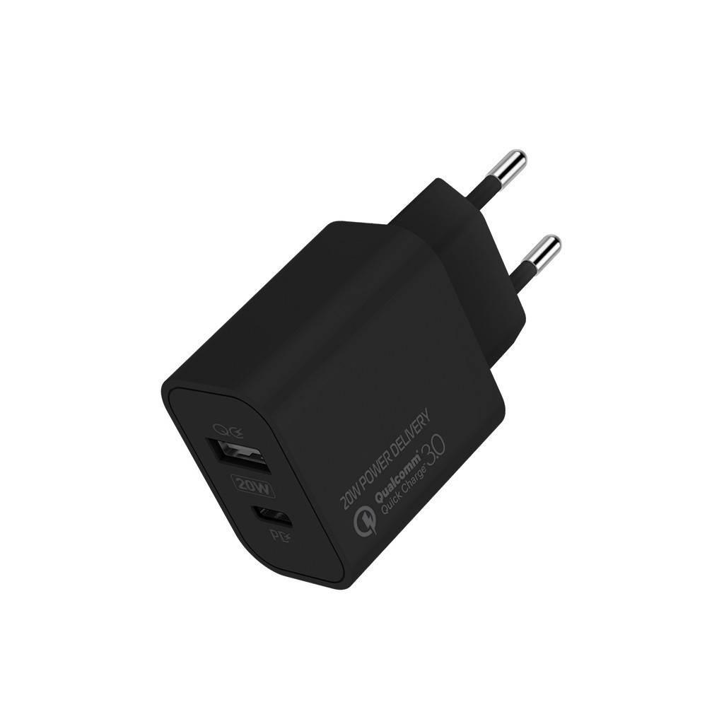Зарядний пристрій ColorWay Type-C PD + USB QC3.0 (20W) V2 b