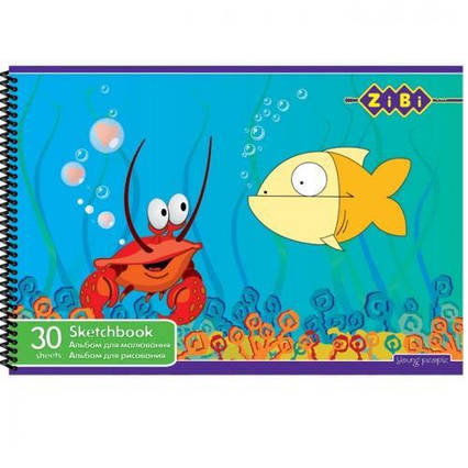 Альбом для малювання А4 на спіралі 30 аркушів KIDS Line (ZB.1441)