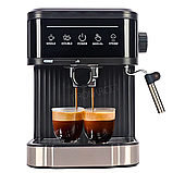 Кавомашина рожкова Crownberg Домашня кавоварка 20 бар Сенсорна еспресо-машина 1200 Вт з капучинатором, фото 4