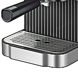Кавомашина універсальна Crownberg 1200 W Рожкова кавомашина з капучинатором Домашня еспресо-машина 20 Bar, фото 3