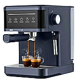 Кавомашина потужністю 1200 W Crownberg Сенсорна еспресо-машина з капучинатором Ріжкова кавоварка 20 Bar, фото 4