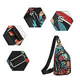 Чоловіча сумка через плече, нагрудна сумка, сумка через плече, модна, спортивна сумка ОПТ, фото 7