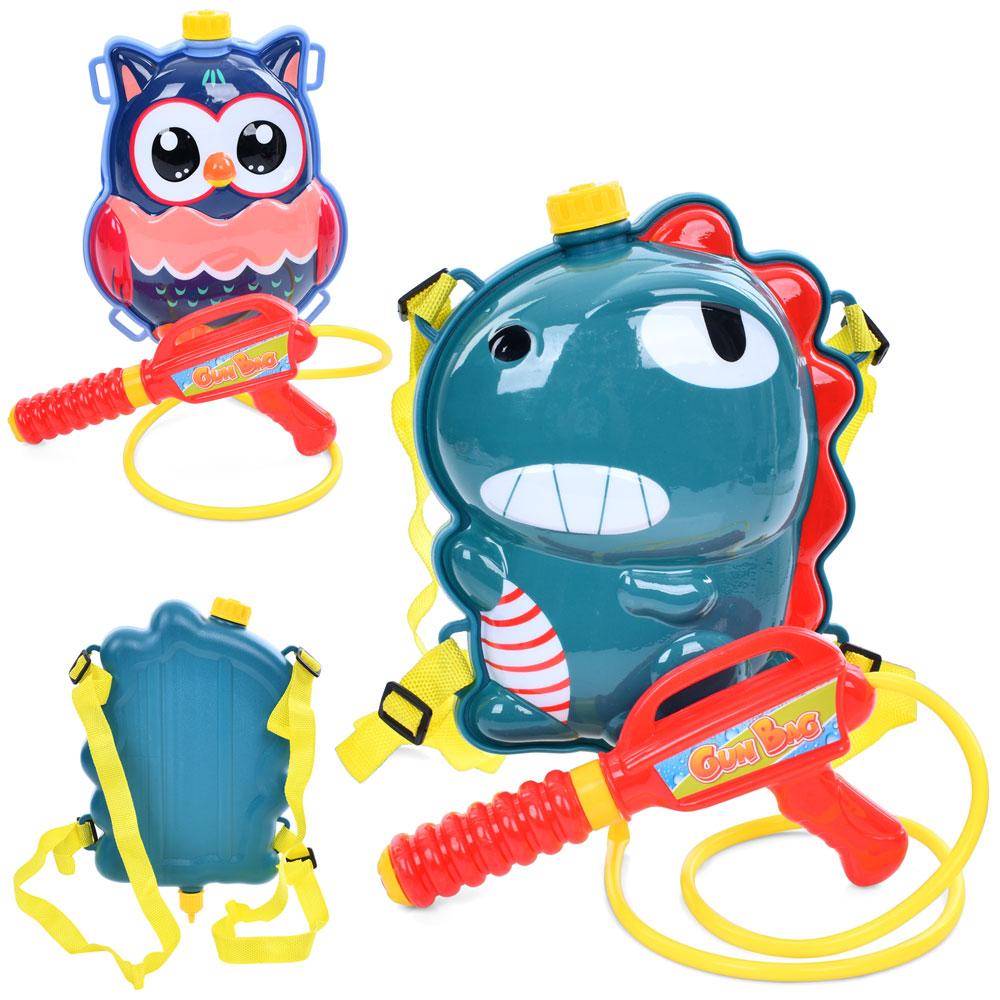 Водяний автомат з насосом, 2 види (сова, динозавр) (P3050-2), фото 1