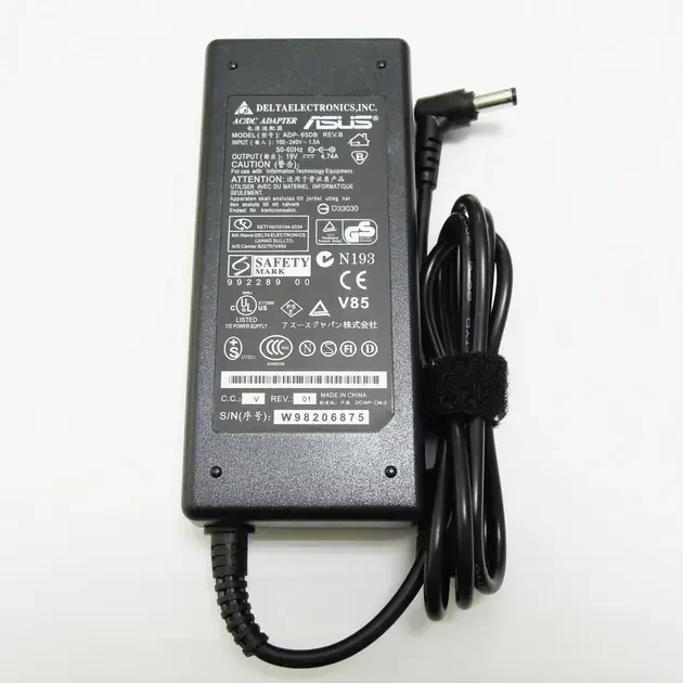 Блок живлення ASUS (90W 19V474A роз'єм 4.5*3.0) без кабеля, фото 1