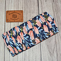 Чохол для снапів (Q-snap) 20х20 см (8'') Рожеві тюльпани на синьому