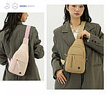 Нагрудна повсякденна сумка через плечі нового стилю сумка-месенджер оптом, фото 10