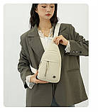 Нагрудна повсякденна сумка через плечі нового стилю сумка-месенджер оптом, фото 2