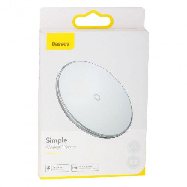 Бездротове зарядне пристрій Baseus CCALL-JK 2.0A біле, фото 1