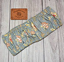 Чохол для снапів (Q-snap) 20x28 Жовто-гарячі квіти на сірому