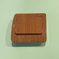 Вимикач внутрішній одинарний, колір - під дерево