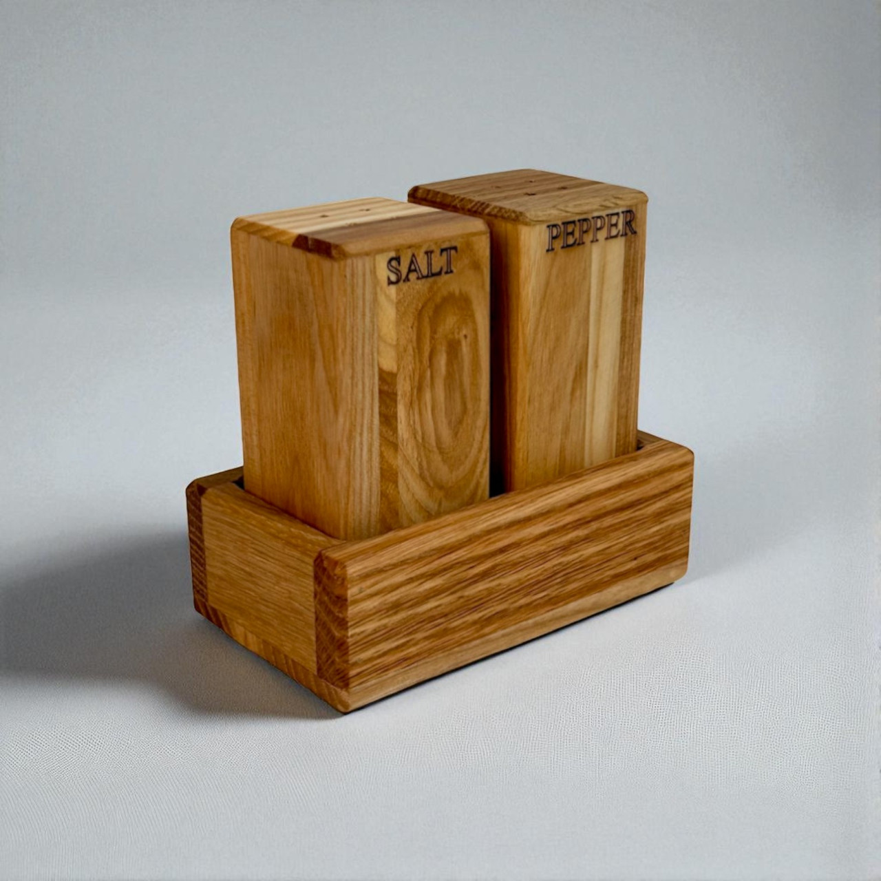 Настільний набір для спецій Сіль Перець зубочистка Деревяні сервірувальні спеційниці Lasco, фото 1